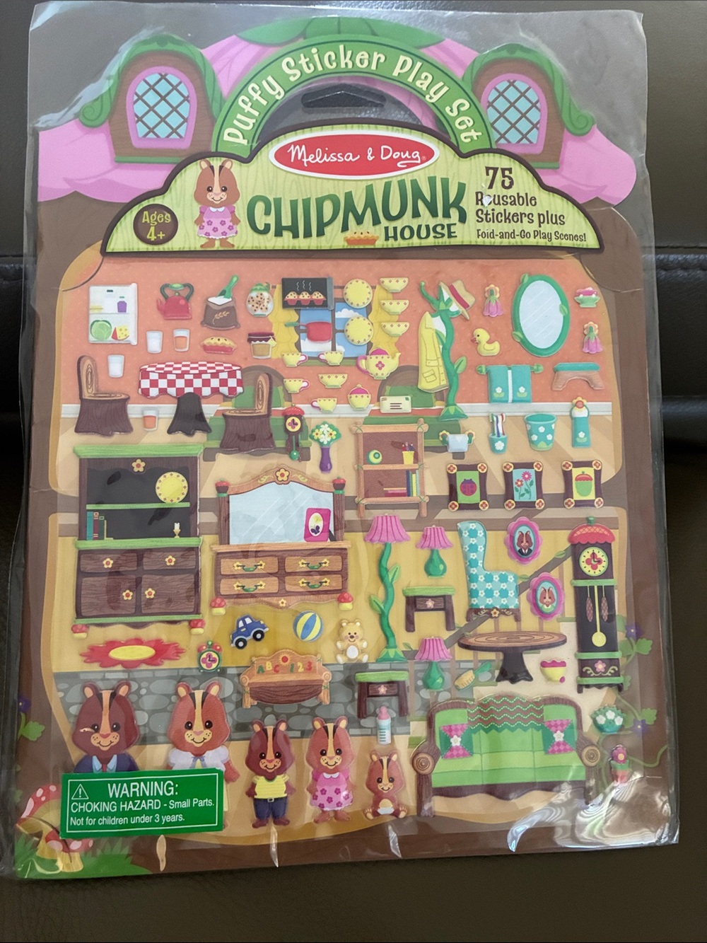 Melissa & Doug Chipmunk House Puffy Sticker Playset